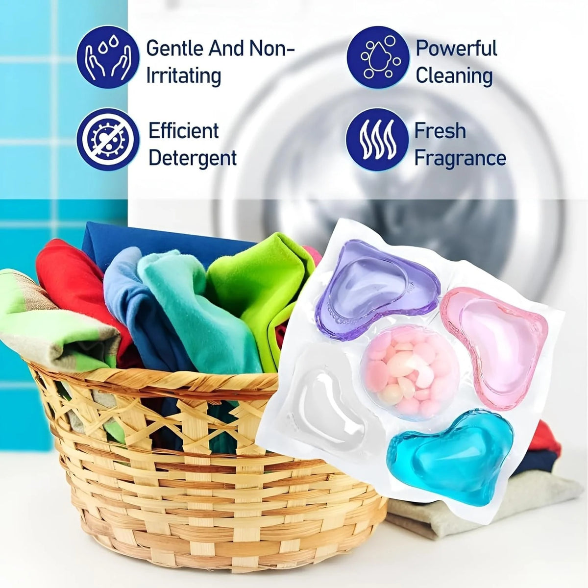 5-in-1 Washing Machine Laundry PowerPods Pro